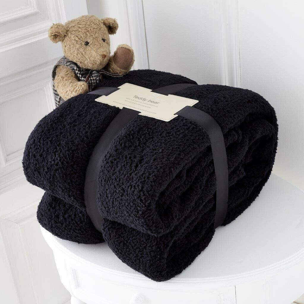 Big Teddy Bear Family Foto Fleece Blanket